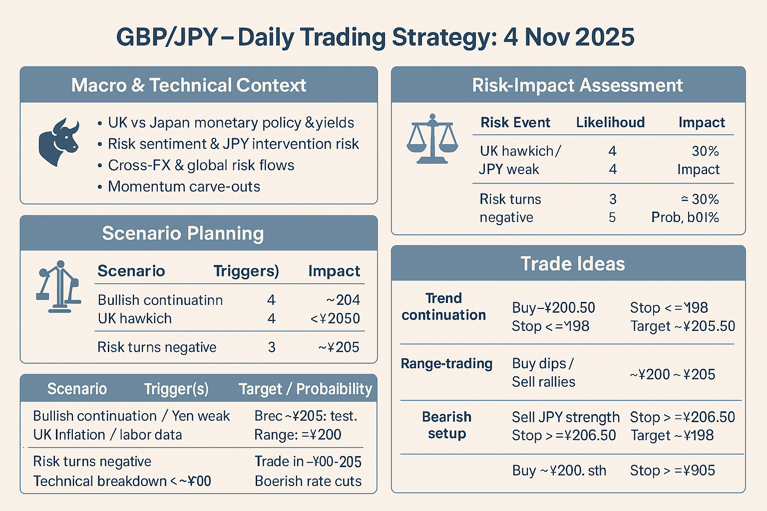 GBP/JPY — Daily Trading Strategy: 4 Nov 2025