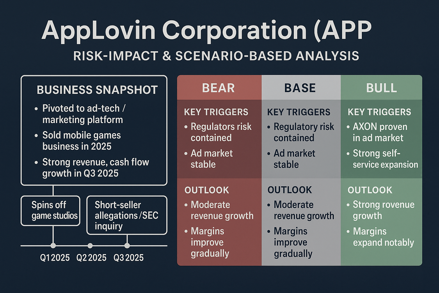 Should I trade AppLovin Corporation or APP? A Risk-Impact and Scenario-Based Analysis