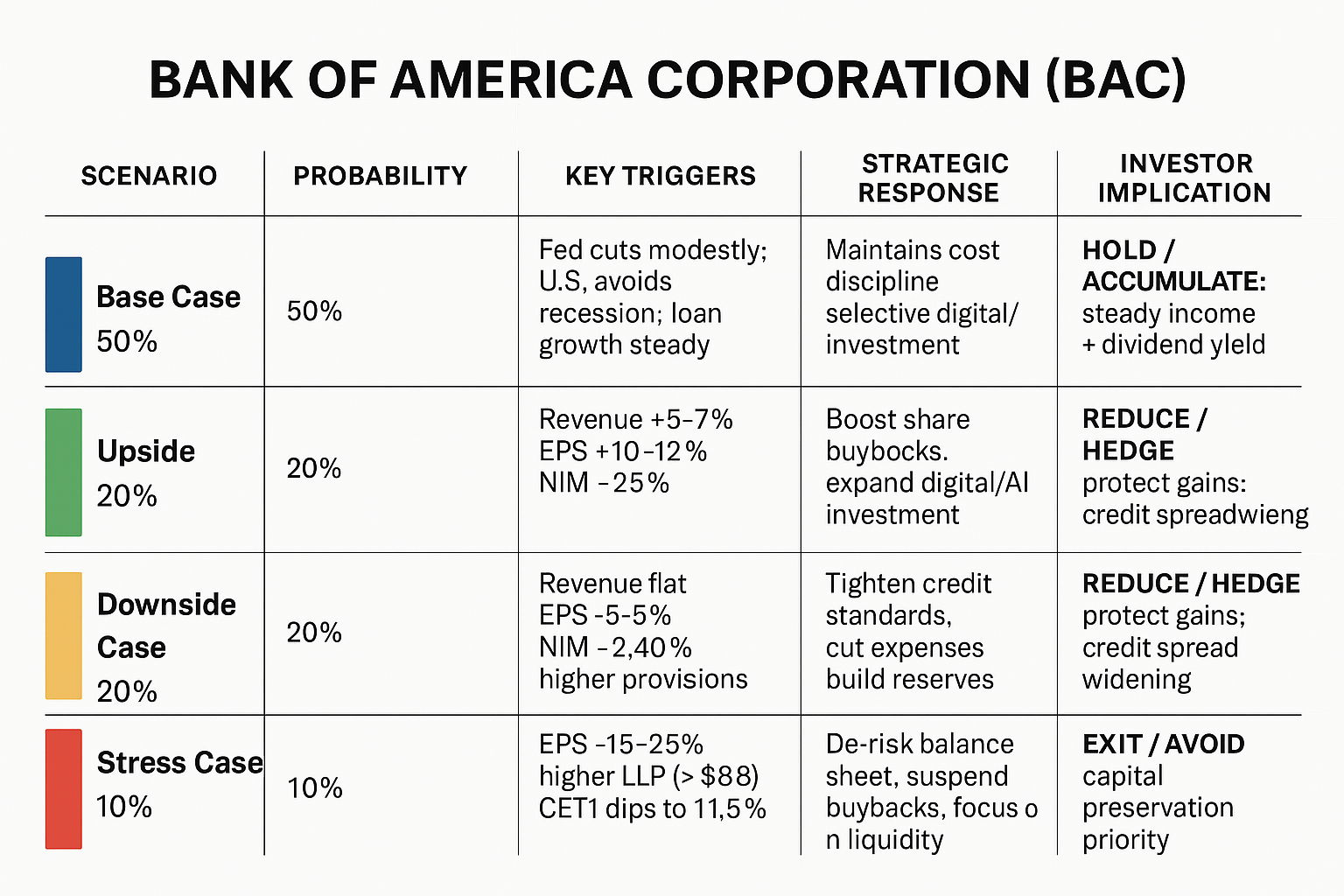 Should I trade Bank of America Corporation or BAC? A Risk-Impact and Scenario-Based Analysis
