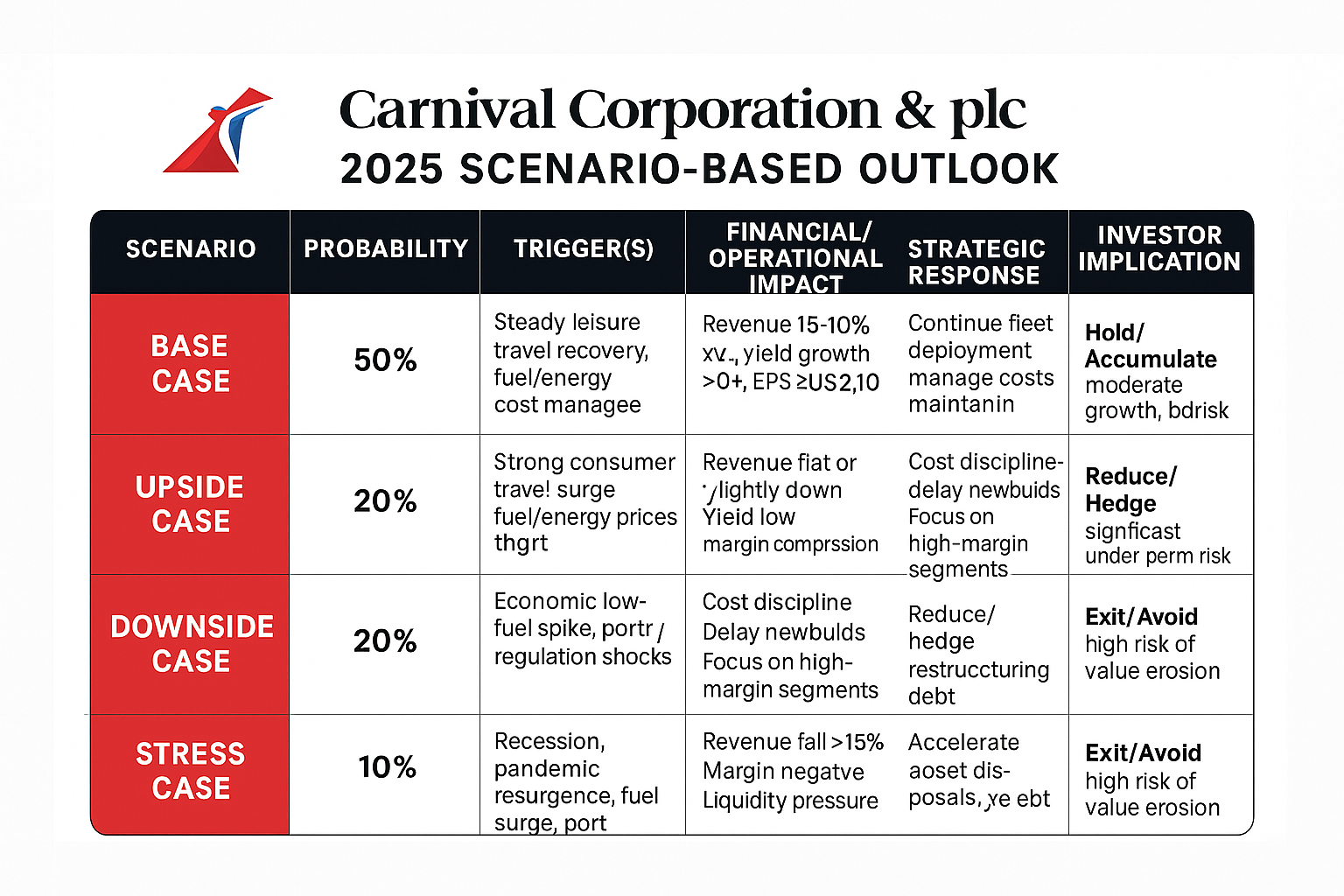 Should I trade Carnival Corporation & plc or CCL? A Risk-Impact and Scenario-Based Analysis
