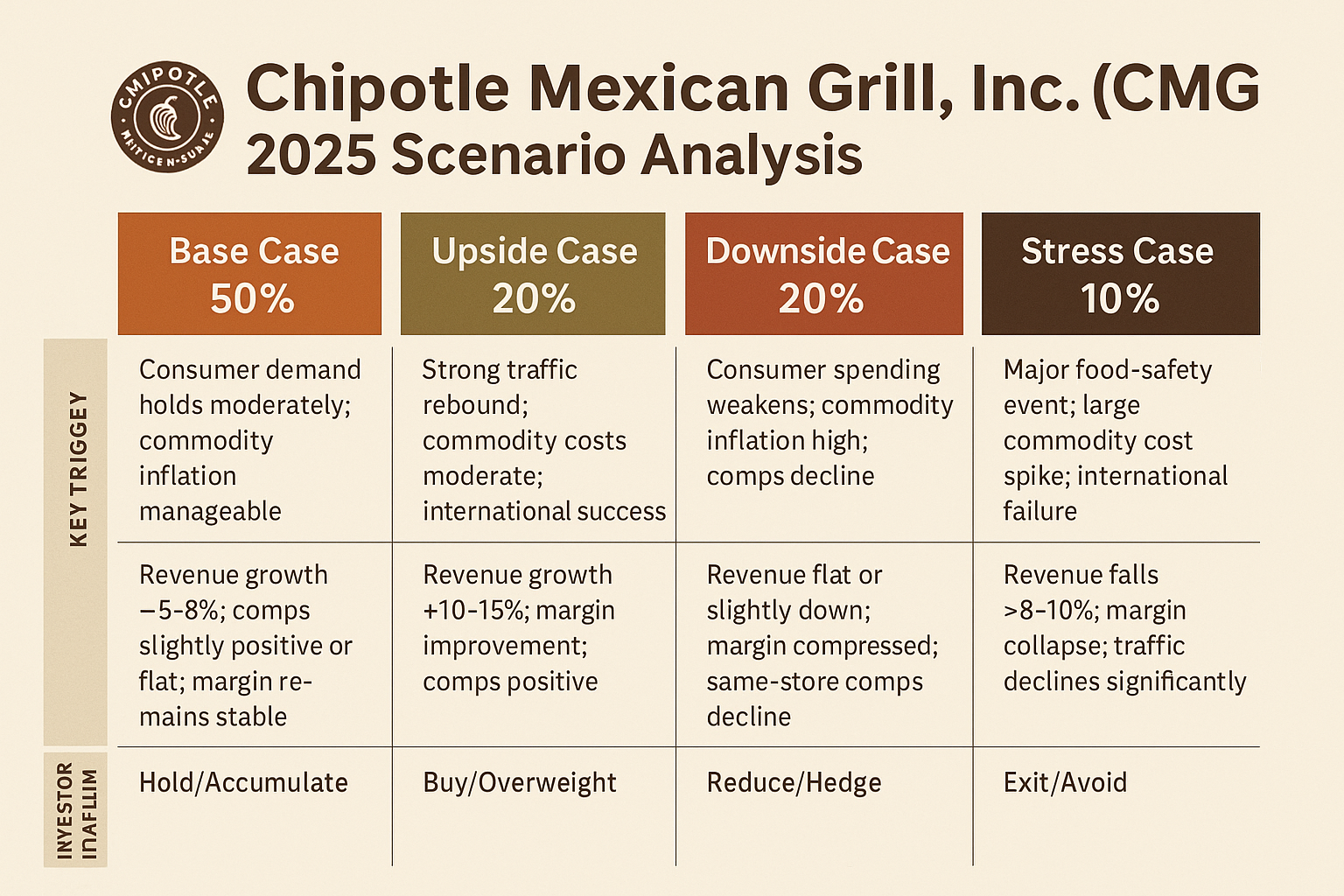 Should I trade Chipotle Mexican Grill, Inc. or CMG? A Risk-Impact and Scenario-Based Analysis