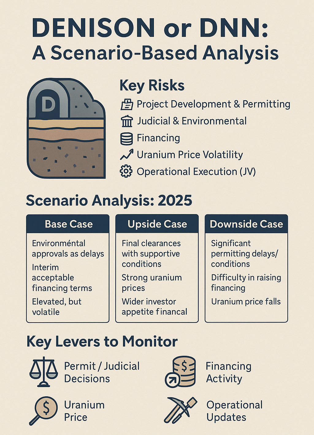 Should I trade Denison or DNN? A Risk-Impact and Scenario-Based Analysis