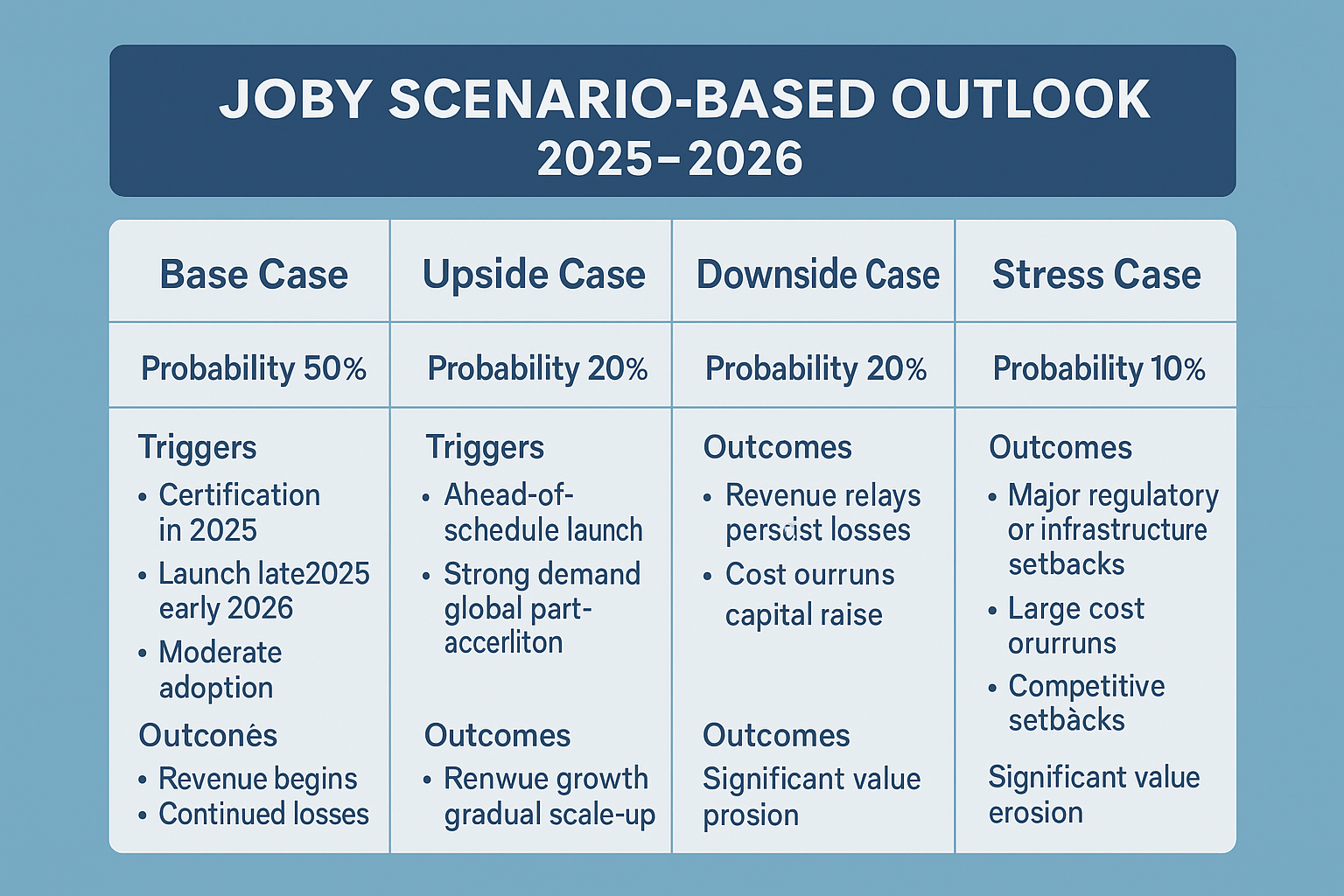 Should I trade Joby Aviation, Inc. or JOBY? A Risk-Impact and Scenario-Based Analysis